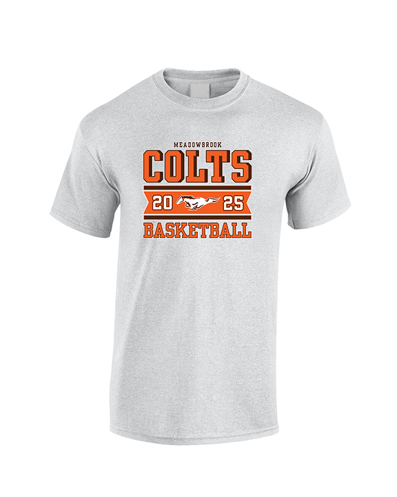 Meadowbrook HS Boys Basketball Stamp - Cotton T-Shirt