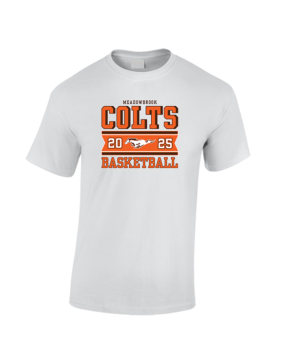 Meadowbrook HS Boys Basketball Stamp - Cotton T-Shirt