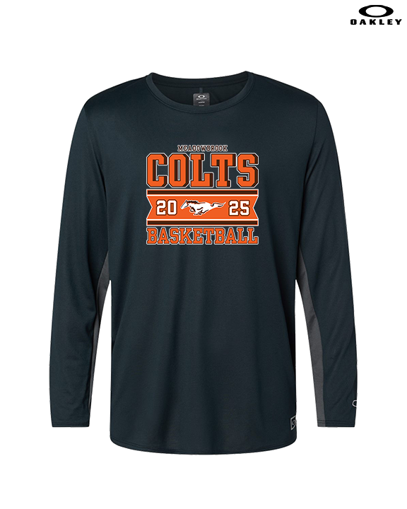 Meadowbrook HS Boys Basketball Stamp - Mens Oakley Longsleeve