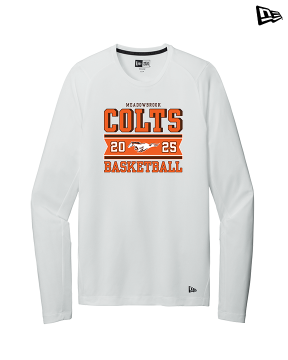 Meadowbrook HS Boys Basketball Stamp - New Era Performance Long Sleeve