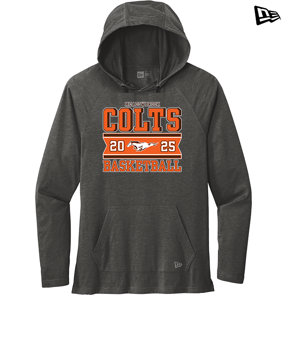 Meadowbrook HS Boys Basketball Stamp - New Era Tri-Blend Hoodie
