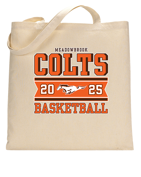 Meadowbrook HS Boys Basketball Stamp - Tote