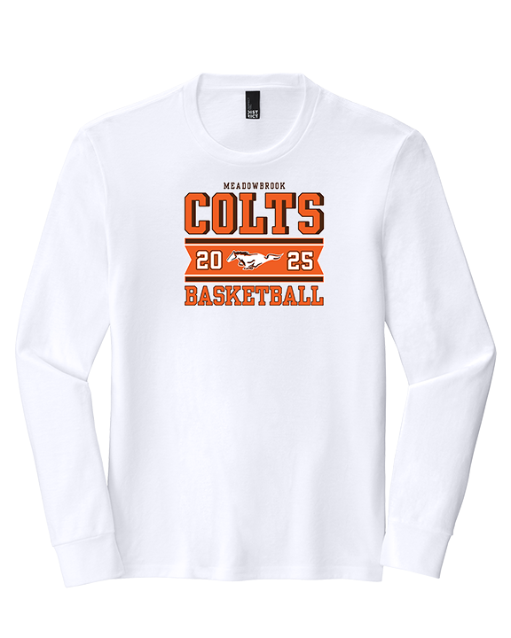 Meadowbrook HS Boys Basketball Stamp - Tri-Blend Long Sleeve