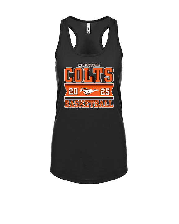 Meadowbrook HS Boys Basketball Stamp - Womens Tank Top