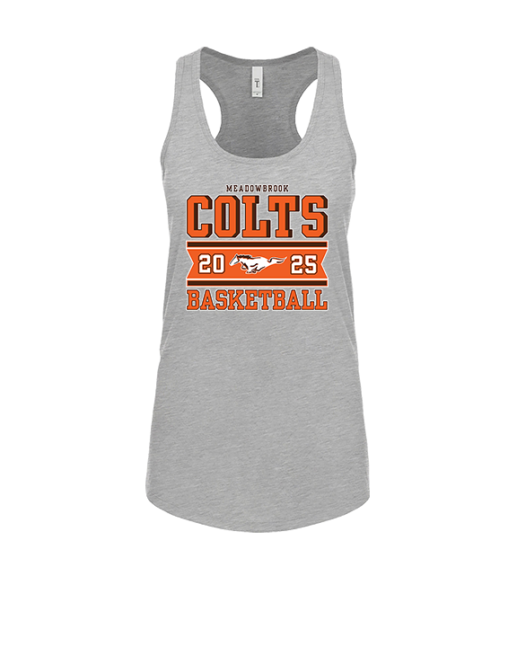 Meadowbrook HS Boys Basketball Stamp - Womens Tank Top