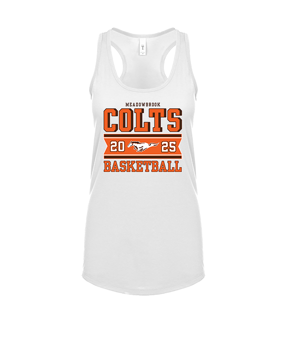 Meadowbrook HS Boys Basketball Stamp - Womens Tank Top
