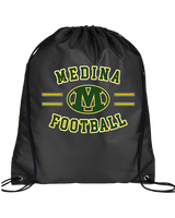 Medina Middle School Football Curve - Drawstring Bag