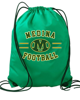 Medina Middle School Football Curve - Drawstring Bag