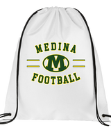 Medina Middle School Football Curve - Drawstring Bag
