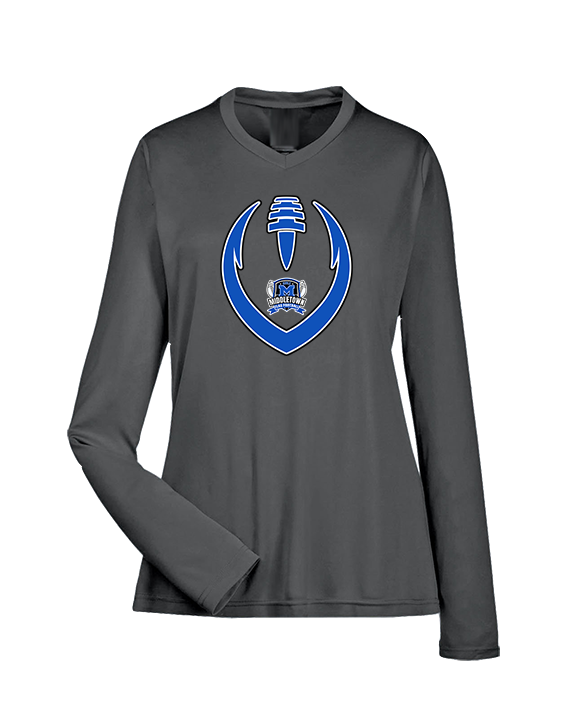 Middletown HS Girls Flag Football Full Football - Womens Performance Longsleeve