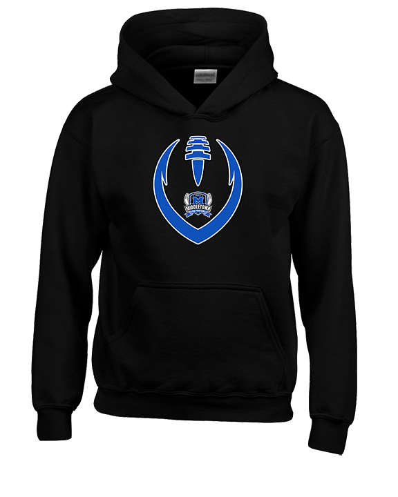 Middletown HS Girls Flag Football Full Football - Youth Hoodie