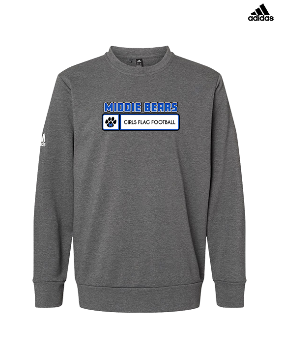 Middletown HS Girls Flag Football Pennant - Mens Adidas Crewneck