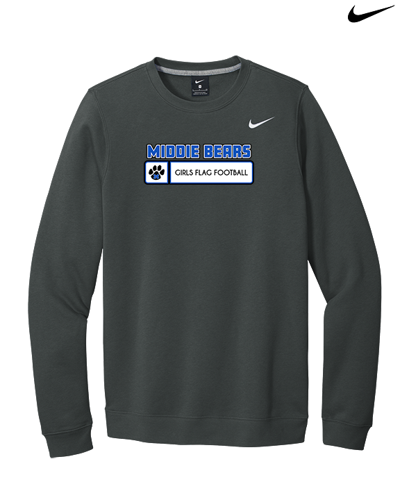 Middletown HS Girls Flag Football Pennant - Mens Nike Crewneck