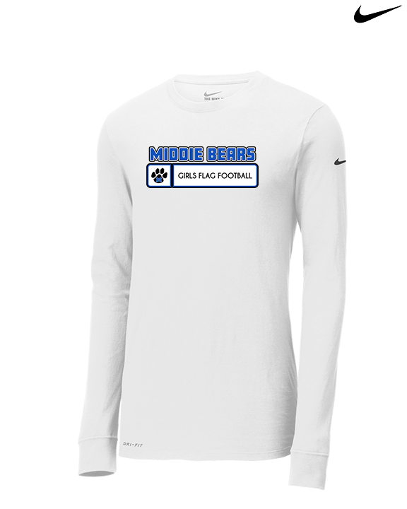 Middletown HS Girls Flag Football Pennant - Mens Nike Longsleeve