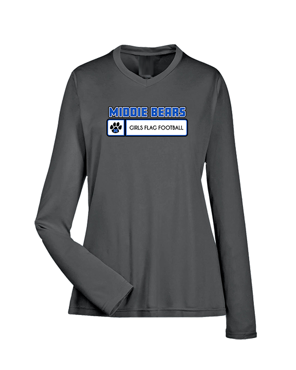 Middletown HS Girls Flag Football Pennant - Womens Performance Longsleeve