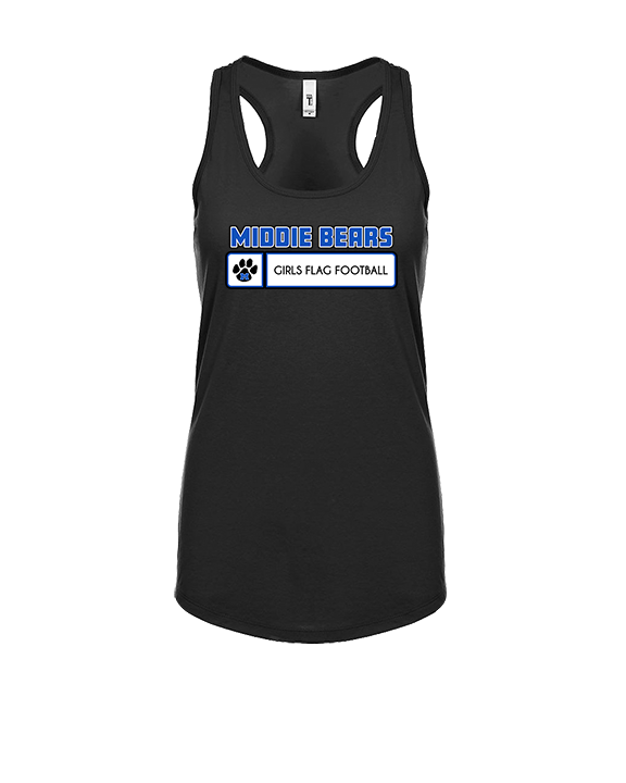Middletown HS Girls Flag Football Pennant - Womens Tank Top