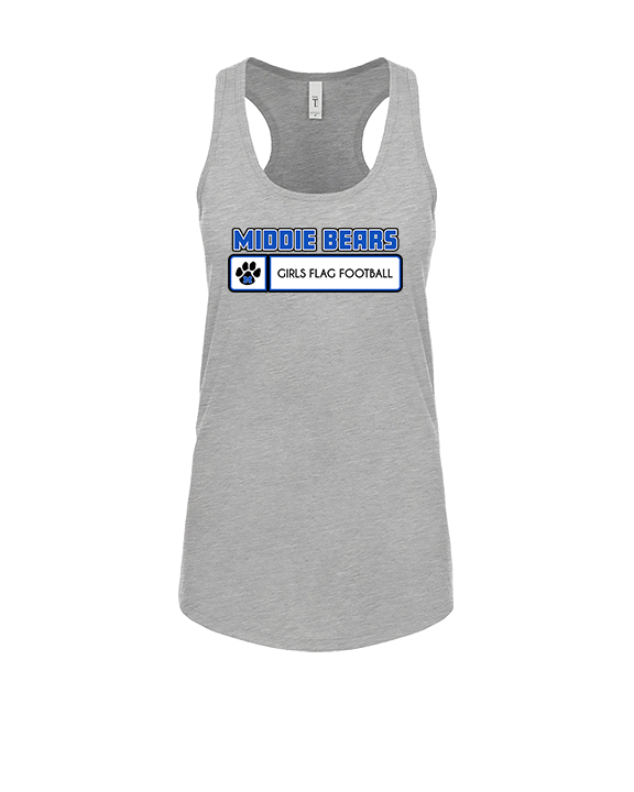 Middletown HS Girls Flag Football Pennant - Womens Tank Top