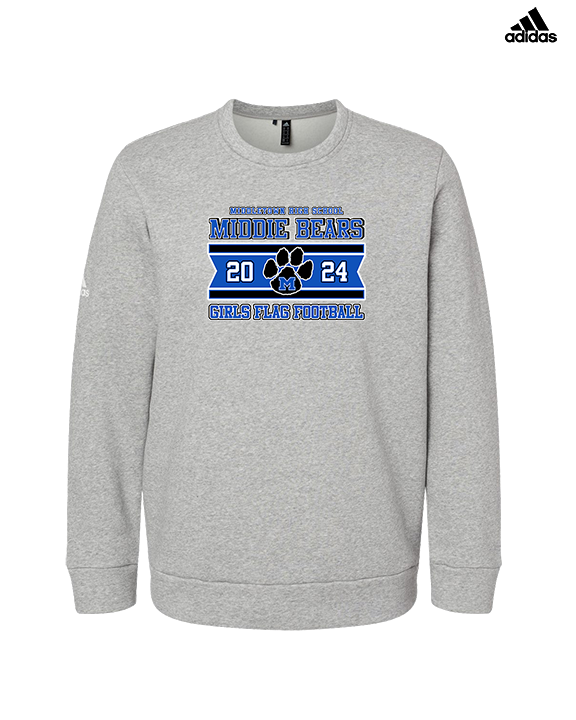 Middletown HS Girls Flag Football Stamp - Mens Adidas Crewneck