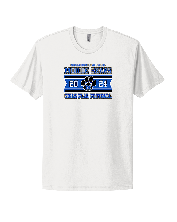 Middletown HS Girls Flag Football Stamp - Mens Select Cotton T-Shirt