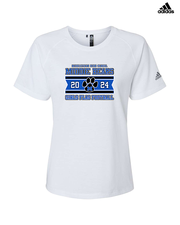 Middletown HS Girls Flag Football Stamp - Womens Adidas Performance Shirt