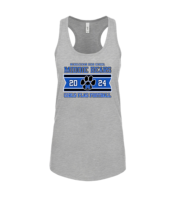 Middletown HS Girls Flag Football Stamp - Womens Tank Top