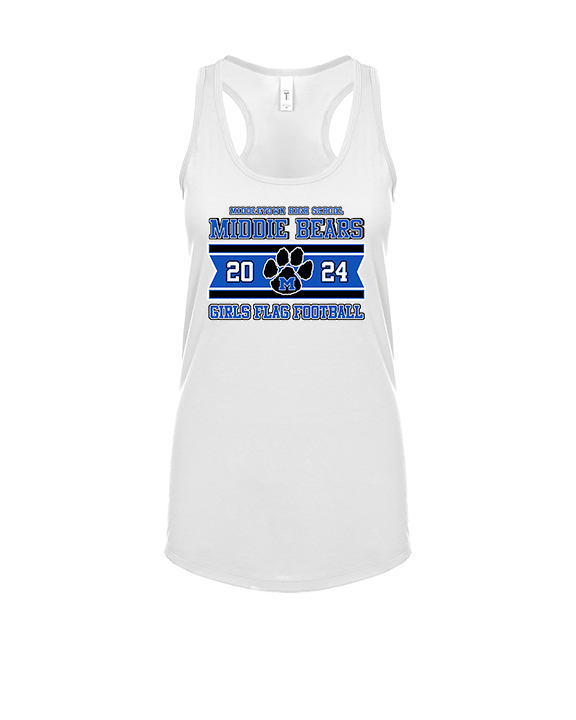 Middletown HS Girls Flag Football Stamp - Womens Tank Top