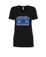 Middletown HS Girls Flag Football Stamp - Womens Vneck