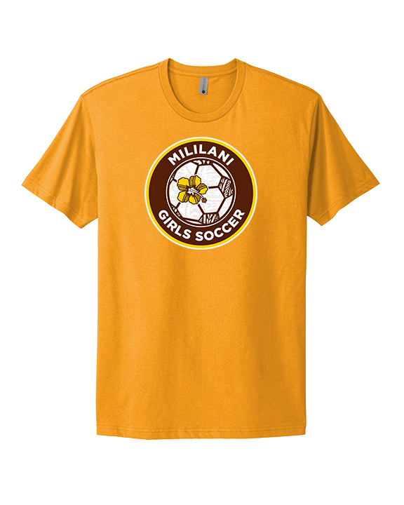 Mililani HS Girls Soccer Custom Soccer Ball 01 - Mens Select Cotton T-Shirt