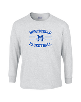 Monticello HS Basketball Curve - Cotton Longsleeve