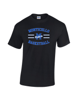 Monticello HS Basketball Curve - Cotton T-Shirt