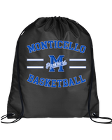 Monticello HS Basketball Curve - Drawstring Bag