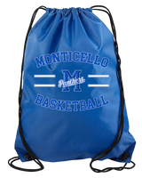 Monticello HS Basketball Curve - Drawstring Bag