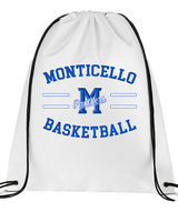 Monticello HS Basketball Curve - Drawstring Bag