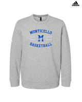 Monticello HS Basketball Curve - Mens Adidas Crewneck