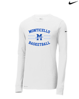 Monticello HS Basketball Curve - Mens Nike Longsleeve