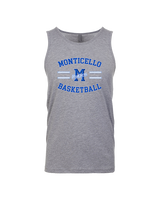 Monticello HS Basketball Curve - Tank Top