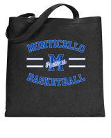Monticello HS Basketball Curve - Tote
