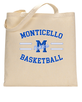 Monticello HS Basketball Curve - Tote