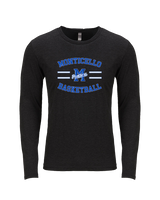 Monticello HS Basketball Curve - Tri-Blend Long Sleeve