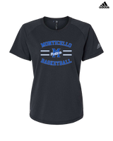 Monticello HS Basketball Curve - Womens Adidas Performance Shirt