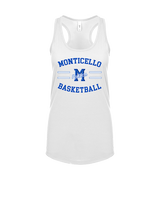 Monticello HS Basketball Curve - Womens Tank Top