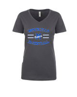Monticello HS Basketball Curve - Womens Vneck