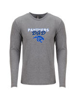 Monticello HS Basketball Dad - Tri-Blend Long Sleeve