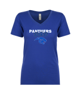 Monticello HS Basketball Dad - Womens Vneck