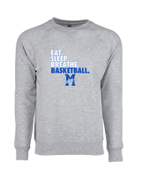 Monticello HS Basketball Eat Sleep - Crewneck Sweatshirt