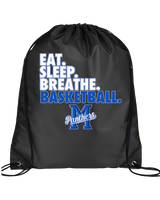 Monticello HS Basketball Eat Sleep - Drawstring Bag