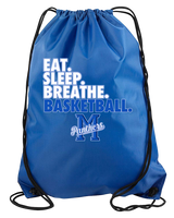 Monticello HS Basketball Eat Sleep - Drawstring Bag