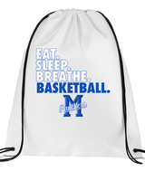 Monticello HS Basketball Eat Sleep - Drawstring Bag