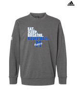 Monticello HS Basketball Eat Sleep - Mens Adidas Crewneck