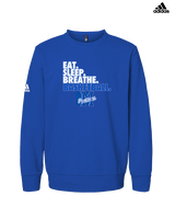 Monticello HS Basketball Eat Sleep - Mens Adidas Crewneck